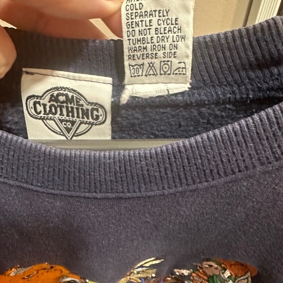 VINTAGE Looney Tunes Sports Sweatshirt XL - Picture 2 of 6